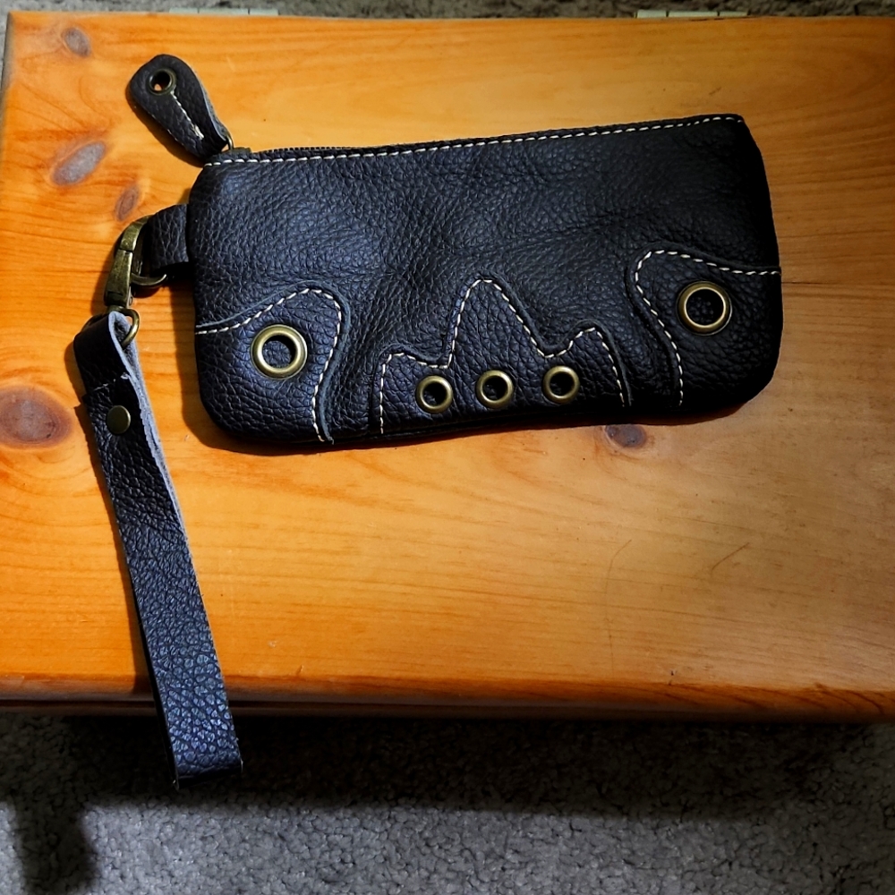 Ameri Leather Zippered Wristlet - image 1